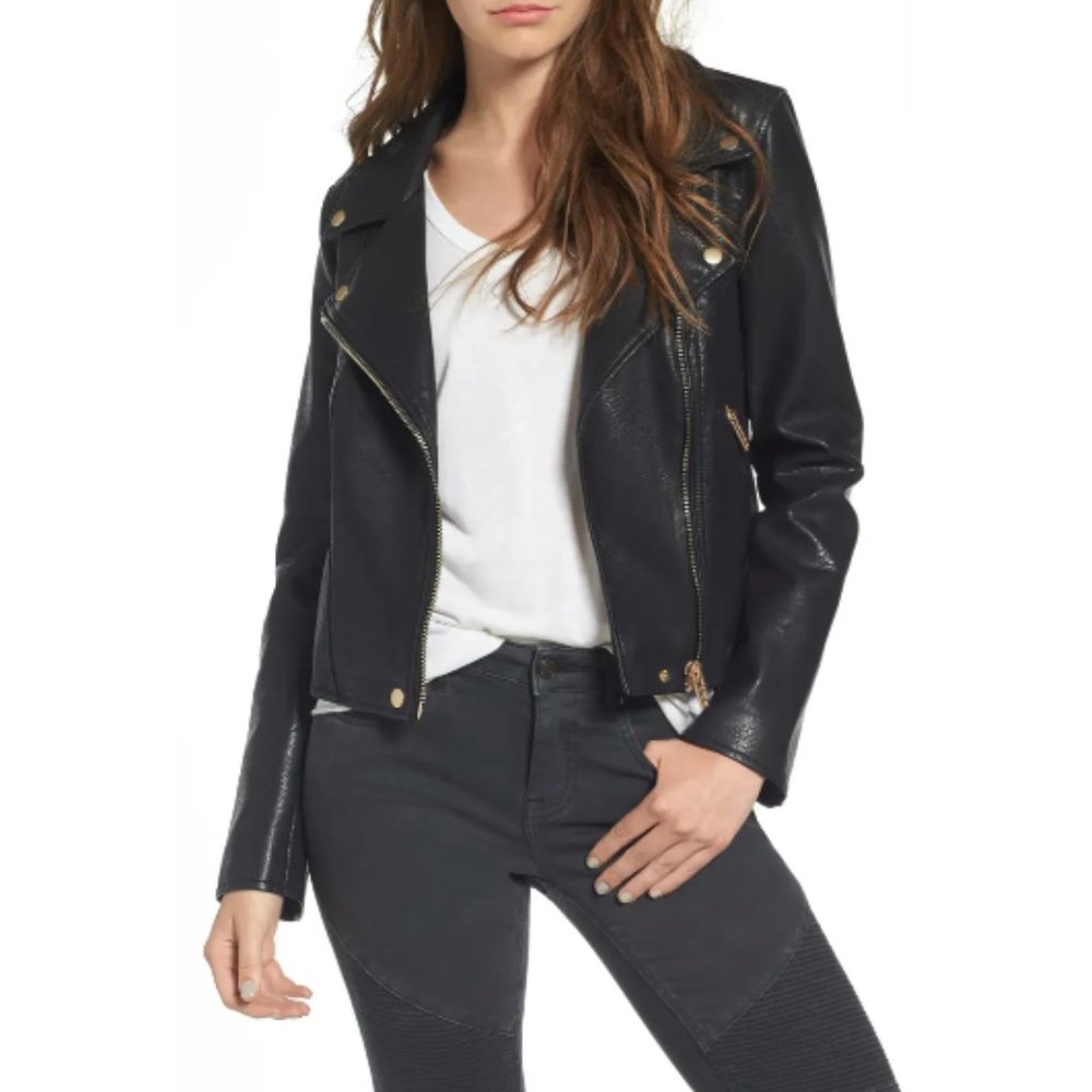 BLANKNYC Life Changer Black Moto Jacket
